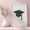 Educational SVG Design Icon A stylized illustration of a graduation cap, suitable for educational and celebratory contexts.
