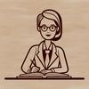 Teacher Vector Art Design A detailed illustration of a female teacher, suitable for educational settings and commercial or personal use.