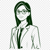 Beautiful Teaching Figure A professional illustration of a woman in a teaching role, suitable for educational contexts.