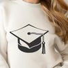 A vector illustration of a graduation cap, suitable for digital designs and craft projects.