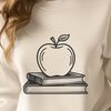 Apple Logo Book Design A digital illustration of a book featuring the Apple logo, suitable for education and vector design projects.