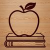 Beautiful Vintage Book Cover A digital illustration of a classic book with the apple logo on its cover.