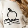 Modern Education Illustration A detailed illustration of a modern textbook with an apple logo on the cover.
