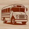 A stylized illustration of a school bus, designed for educational purposes.