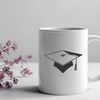 Education Icon Illustrated graduation cap icon suitable for education-themed designs.