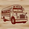 Simple School Bus Clip Art Illustrative school bus graphic, suitable for educational purposes.