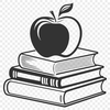Apple Logo Vector Illustration A simple illustration of a book with the Apple logo on the cover, designed as vector art.