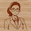 A female educator standing in front of a classroom, illustration suitable for educational materials and documents.