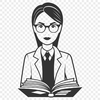Classroom Professional Woman A professional woman educator standing in front of a classroom, symbolizing the teaching profession.