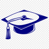 Illustration of a graduation cap as a vector design element for educational purposes.
