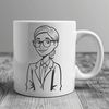 Cute Teacher Illustration Free Download A simple illustration of a woman in a teacher's profession, suitable for education-related designs.