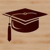 Elegant Graduation Cap Design A minimalist design of a graduation cap in vector format, ideal for educational templates and clip art.