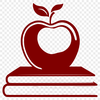 Vintage Apple Book Illustration Illustration of a vintage-style apple book with educational notes and decorations, suitable for teaching purposes.