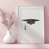 Vector Design Element: Graduation Cap A simple graduation cap icon in vector format, suitable for educational and celebratory contexts.