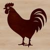 Whimsical Farm Animal Design A simple illustration of a chicken, suitable for vector design and commercial or personal projects.