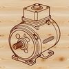 High-tech electric motor illustration designed as vector art for digital use.
