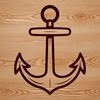 Anchor Icon for Vector Designs A simple line drawing of a nautical anchor, suitable for vector art designs.
