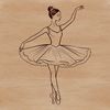 Elegant Dancer Vector Art A vector illustration of a ballerina in a dancing pose, suitable for design projects.