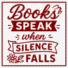 A vector graphic illustration of someone reading a book with inspirational quotes.