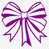 Colorful Ribbon Decoration A colorful ribbon bow for gifts and celebrations, suitable for crafting and design projects.