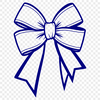 Vibrant Ribbon Design A stylized ribbon bow with a rounded shape, suitable for various crafts and designs.