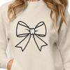 Creative SVG Clipart Bow Image A vector illustration of a colorful ribbon-like bow with intricate details.
