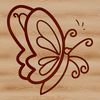 Beautiful Butterfly Illustration Vector Graphic A detailed illustration of a colorful butterfly in flight.