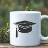 Education Themed SVG Vector Art Illustration of a graduation cap with a ribbon and tassel, suitable for education-themed vector art and clipart.