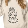 Elegant Young Lady A regal young female character in traditional attire, depicted as a princess.