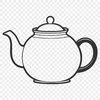 Stylish Teapot Illustration in Vector Format A digital teapot illustration in vector format.