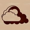 A stylized illustration of a white puffy cloud against a light blue sky.