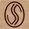A simple line drawing of a coffee bean, suitable for vector design and cutting machine applications.
