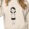 Beautiful Young Character Vector Graphic Young girl character designed as a vector graphic.