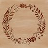 Vector floral wreath design for crafting and DIY projects.
