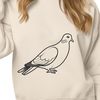 Dove Silhouette Clip Art Free SVG clip art design of a dove bird in vector format.
