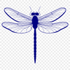 Flying Beauty Vector Art An illustration of a dragonfly in flight, rendered as vector art.