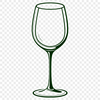 Beautiful Red Wine Glass Clip Art A single glass of red wine on a table with a subtle background texture.
