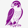 Sharp Feathered Friend SVG Design A vector illustration of a falcon in flight with sharp features.