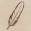 A precision-designed feather graphic created using scalable vector graphics (SVG) technology.