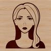 Beautiful Female Clip Art Design Woman illustration in vector format, suitable for various cutting machines and design software.