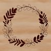 An ornate wreath illustration suitable for cutting machines and other digital craft tools like Cricut and laser cutters.