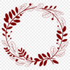 Beautiful SVG Vector Design Template A digital floral wreath design made using vector graphics.
