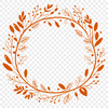 Intricate Floral Wreath Vector Design A decorative floral wreath made up of intricate leaves and flowers, designed as a vector image.