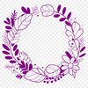 Creative Wreath Template for Cutting Machines A floral wreath designed as a vector graphic for crafting and design projects.