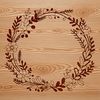 A digital floral wreath design, suitable for vector art projects.