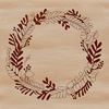 Vector Art Wreath Clipart for Digital Use A floral wreath design created using vector art for digital and printing applications.