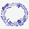 Elegant Wreath Illustration in SVG Format A floral wreath design in vector format, suitable for digital and print use.
