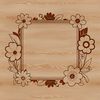 Vector floral frame design created using SVG format, ideal for digital crafting and cutting machine projects.