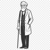 Free Digital Man Icon SVG A high-quality digital illustration of a male figure.