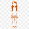 Free Vector Girl Clip Art A young girl depicted in vector format as clip art.